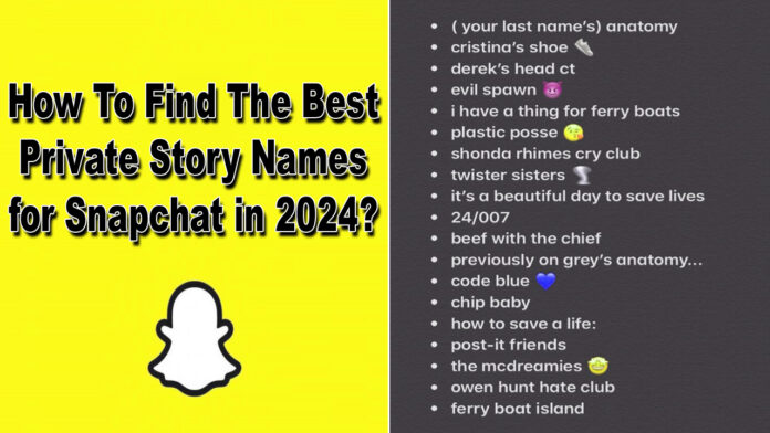 How To Find The Best Private Story Names for Snapchat in 2024?