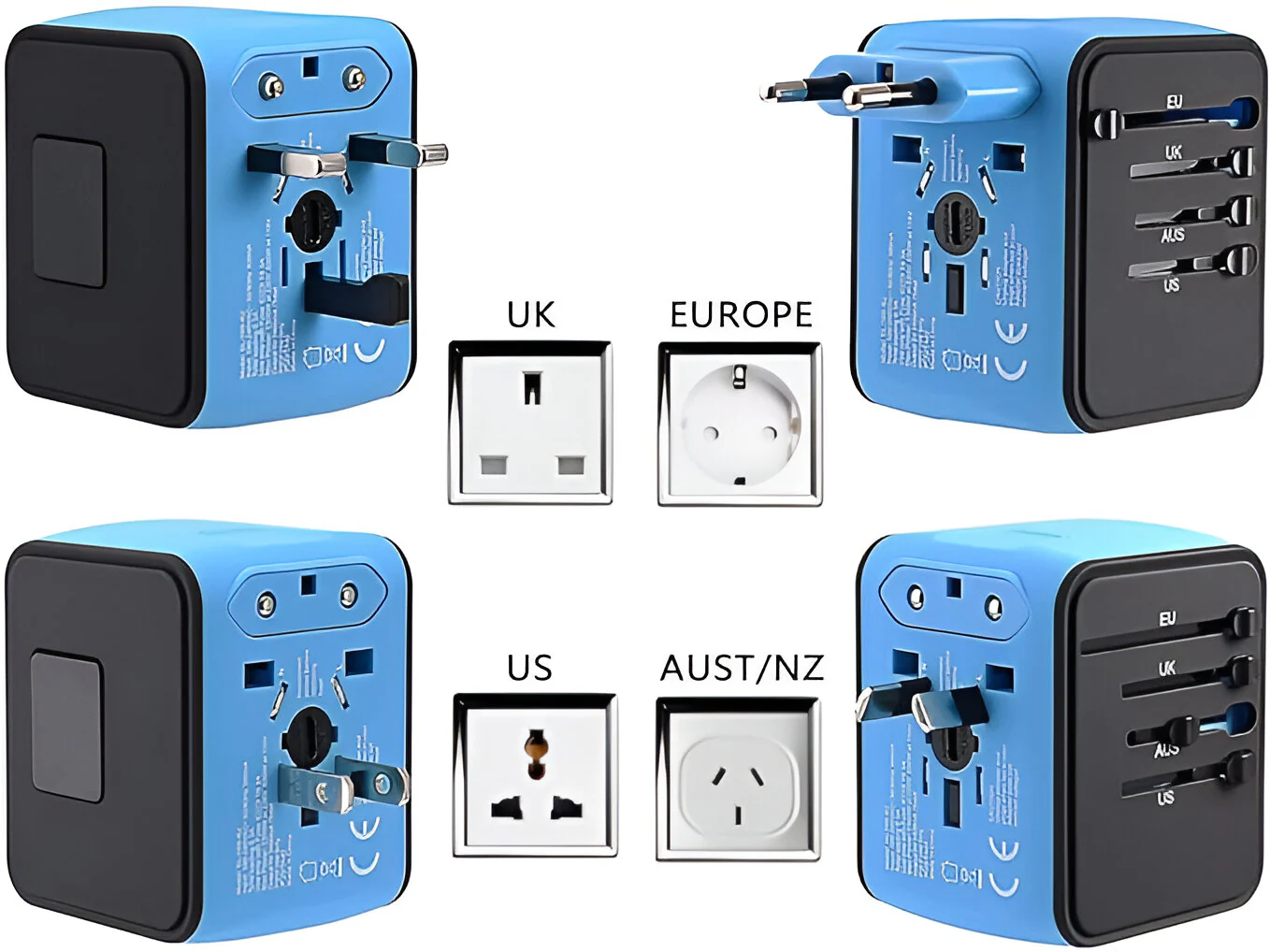 Compact and Versatile Travel Adapters Charge Your Devices Anywhere in the World​