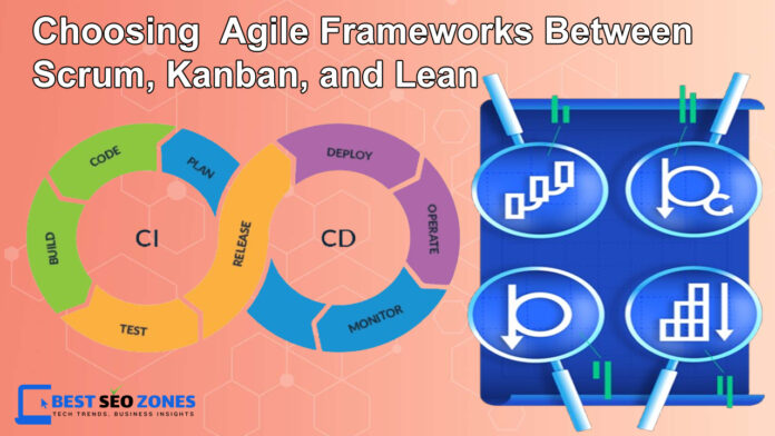 Choosing Agile Frameworks Between Scrum, Kanban, and Lean